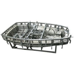 תבנית ליציקת סיבובית של גוף סירה