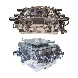 תבנית יציקה עם תיבת ליבה חמה