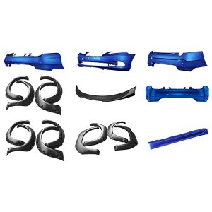 רכיבי רכב מעוצבים בתהליך תרמופורמיזציה בוואקום